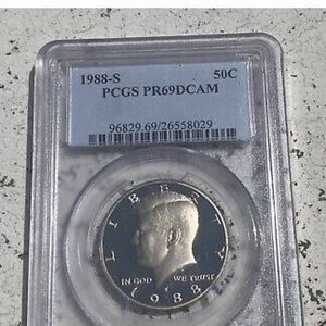 1988-S Kennedy Half Dollar PR69DCAM